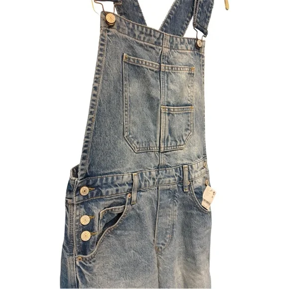 Free People Good Luck Denim Overalls - Going Steady - Picture 7 of 16